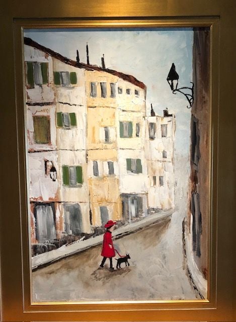 Lillie Muffet In Positano Painting