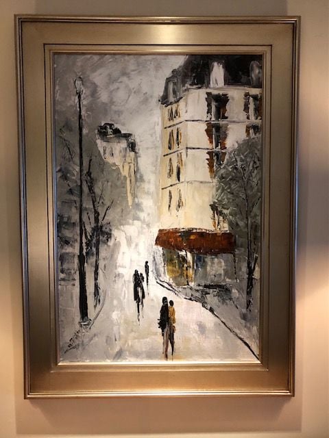 Bonjour Paris Painting